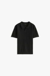 Johnny Collar Textured Polo